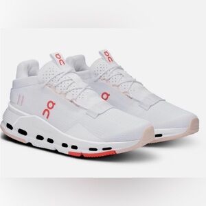 On Cloudnova 2 sneakers MEN white/flame shoes running cloud orange